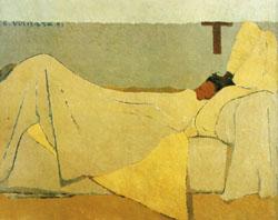 Edouard Vuillard In Bed oil painting picture